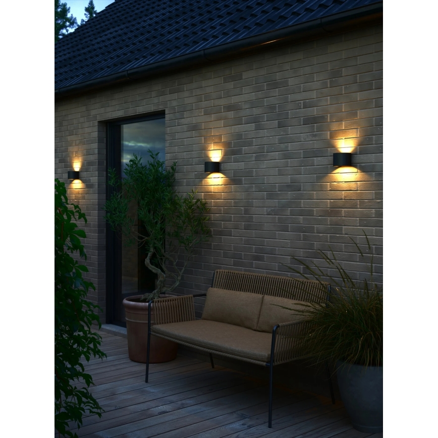 Nordlux - LED външно стенно осветително тяло MILDA LED/4,9W/230V IP44 черно