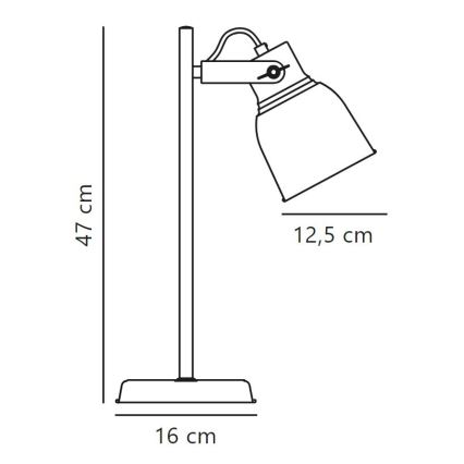 Nordlux - Настолна лампа ADRIAN 1xE27/25W/230V
