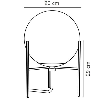 Nordlux - Настолна лампа ALTON 1xE14/15W/230V златист