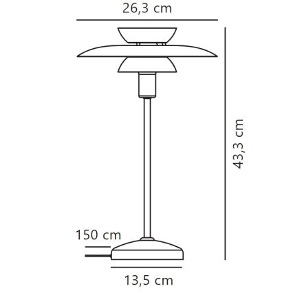 Nordlux - Настолна лампа CARMEN 1xE14/25W/230V черен