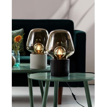 Nordlux - Настолна лампа CHRISTINA 1xE27/25W/230V бетон/черен
