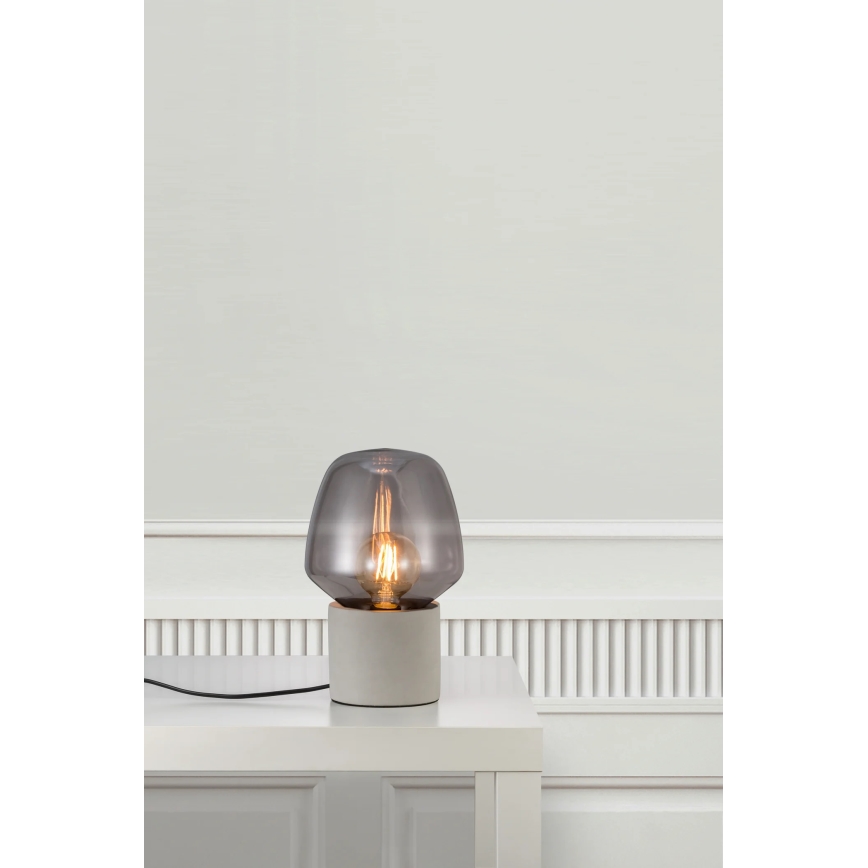 Nordlux - Настолна лампа CHRISTINA 1xE27/25W/230V бетон/черен