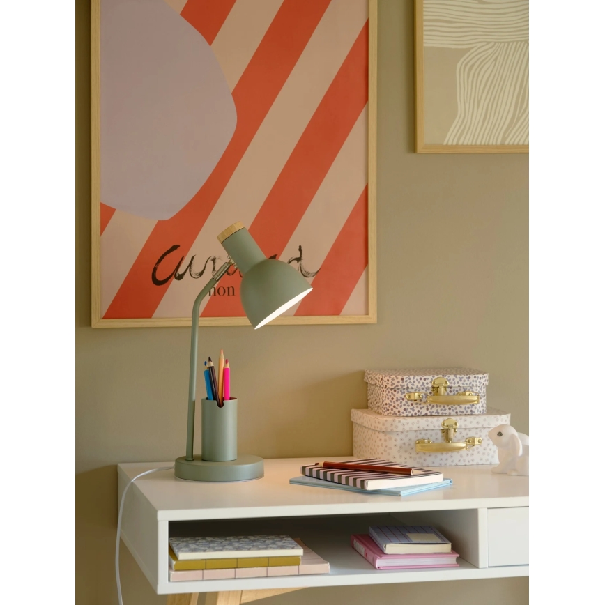 Nordlux - Настолна лампа DEVONE 1xE27/15W/230V зелена