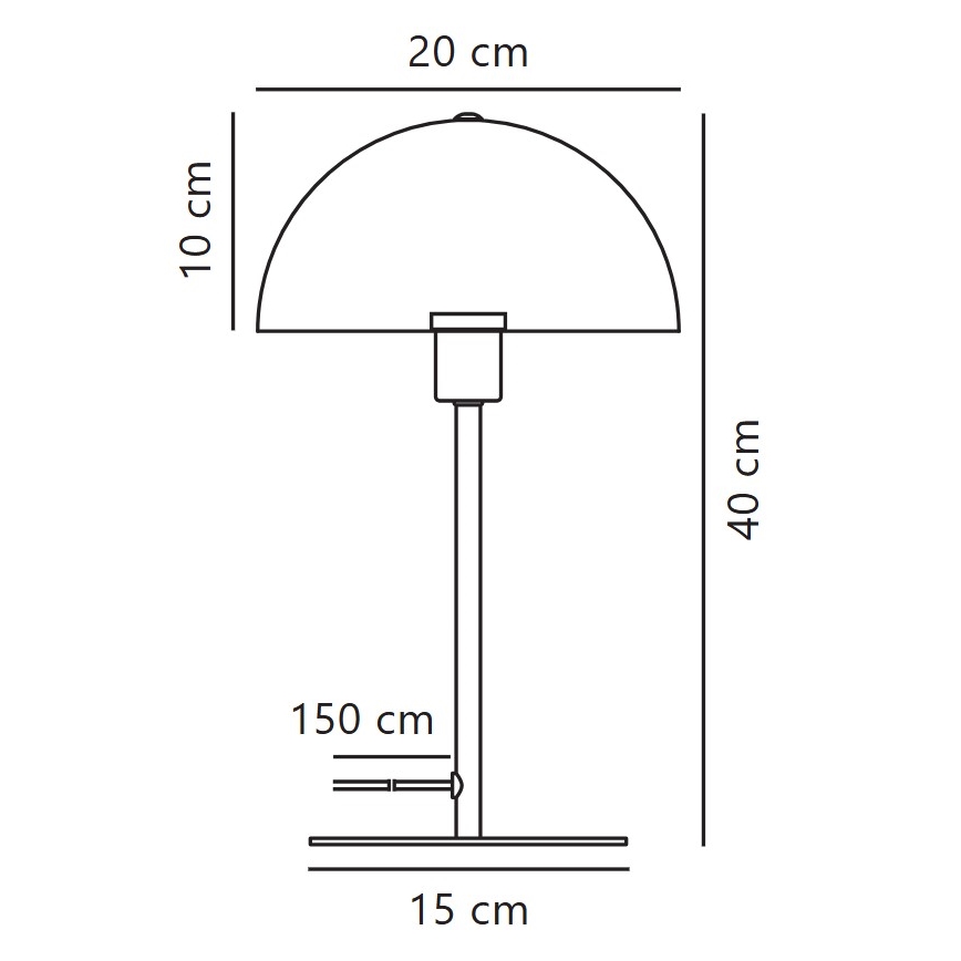 Nordlux - Настолна лампа ELLEN 1xE14/40W/230V бял