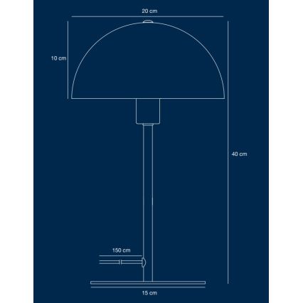 Nordlux - Настолна лампа ELLEN 1xE14/40W/230V златист/черен