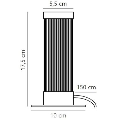 Nordlux - Настолна лампа GALLOWAY 1xE27/40W/230V