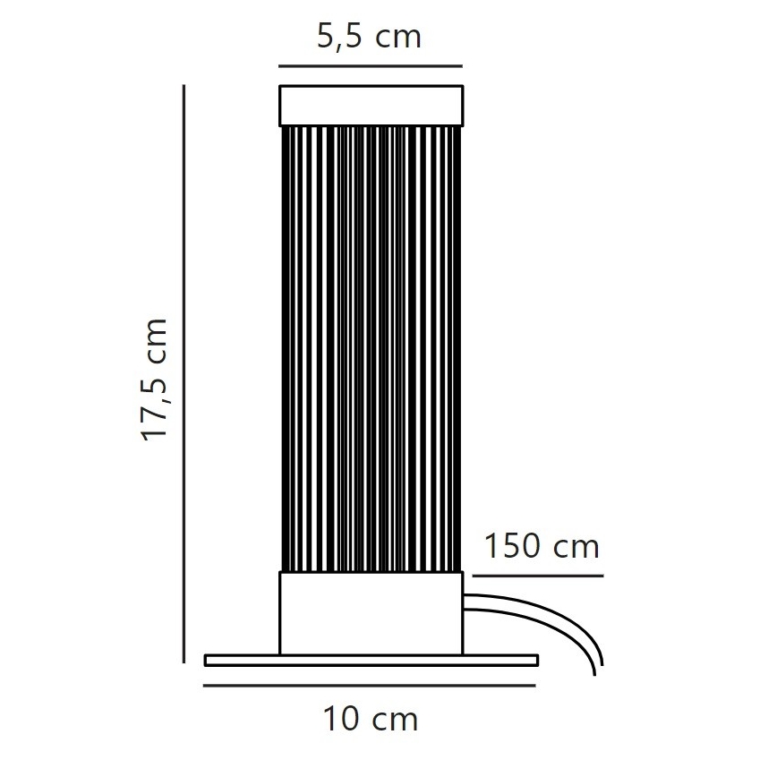 Nordlux - Настолна лампа GALLOWAY 1xE27/40W/230V