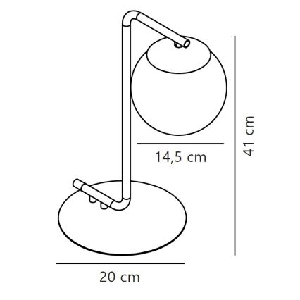 Nordlux - Настолна лампа GRANT 1xE14/40W/230V златист