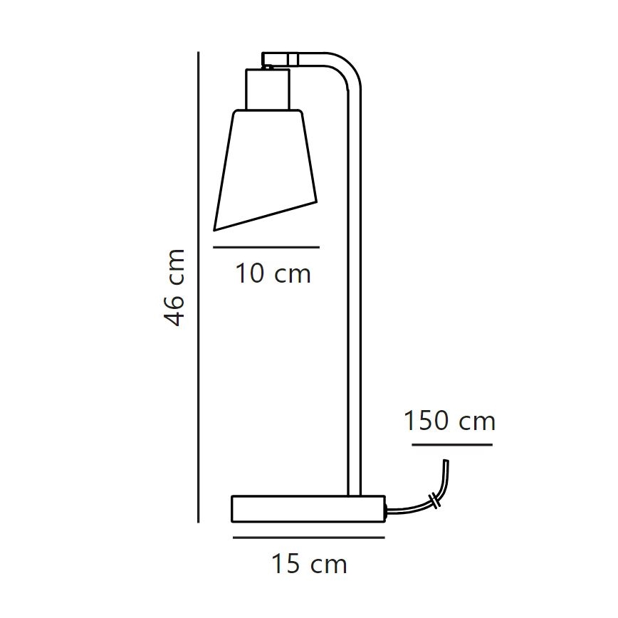 Nordlux - Настолна лампа MOLLI 1xE14/25W/230V
