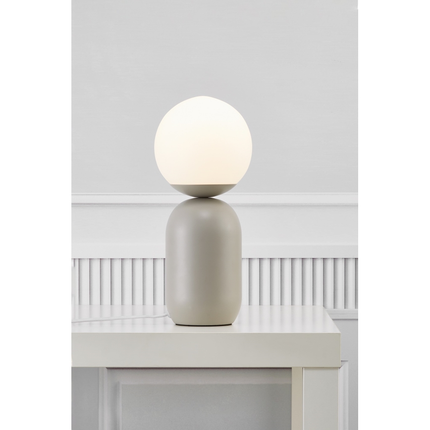 Nordlux - Настолна лампа NOTTI 1xE14/25W/230V сив