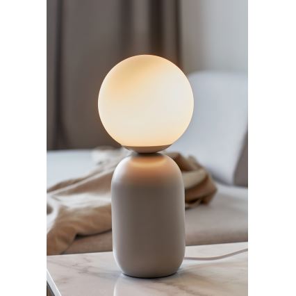 Nordlux - Настолна лампа NOTTI 1xE14/25W/230V сив