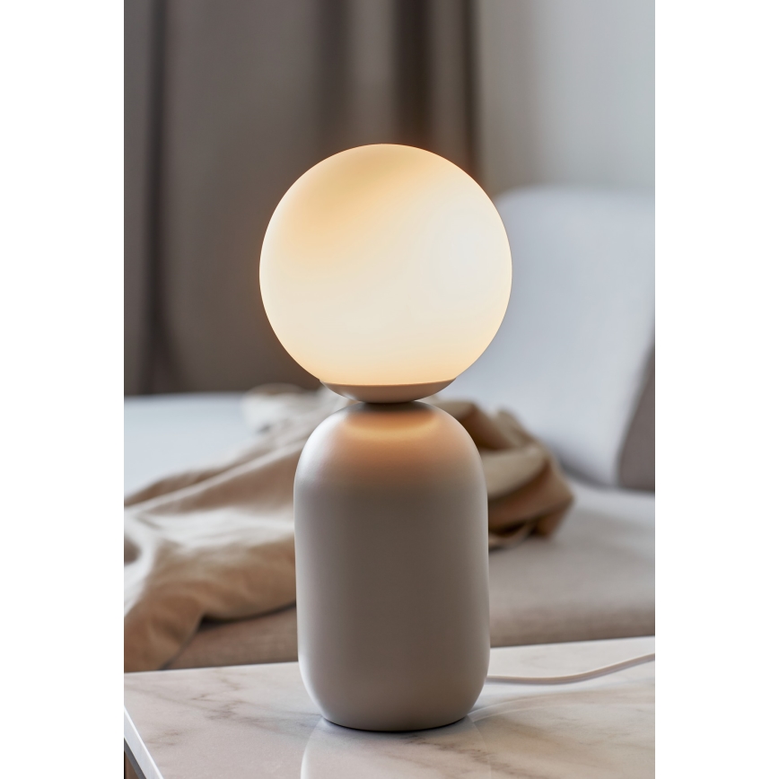 Nordlux - Настолна лампа NOTTI 1xE14/25W/230V сив