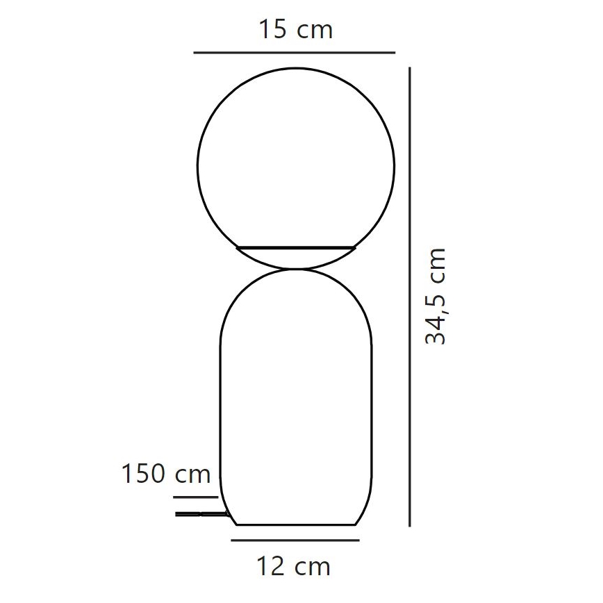 Nordlux - Настолна лампа NOTTI 1xE14/25W/230V кафяв