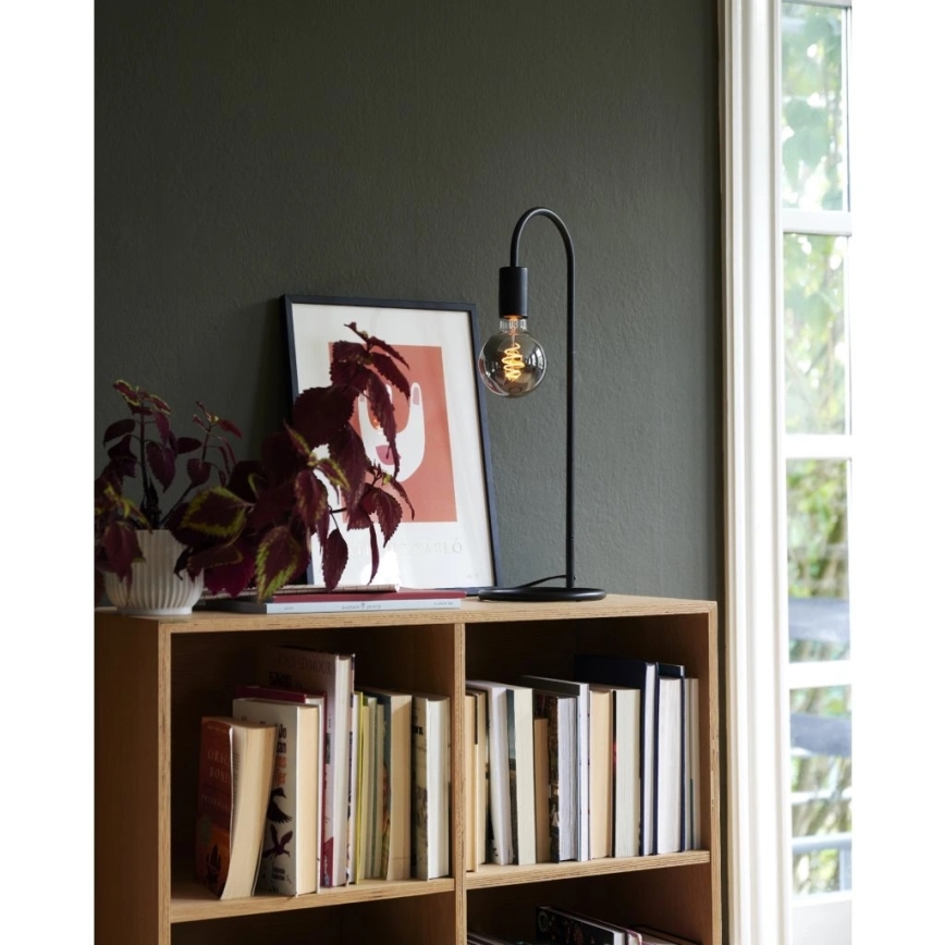 Nordlux - Настолна лампа PACO 1xE27/25W/230V черна