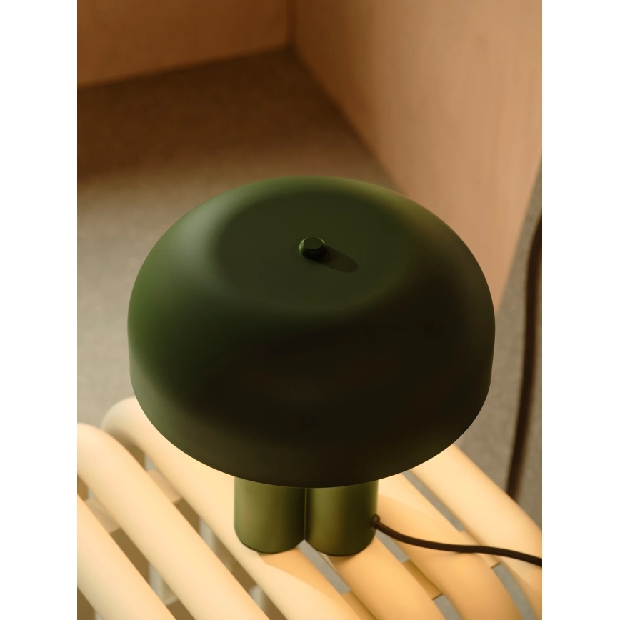 Nordlux - Настолна лампа SANDRO 1xE27/15W/230V зелена