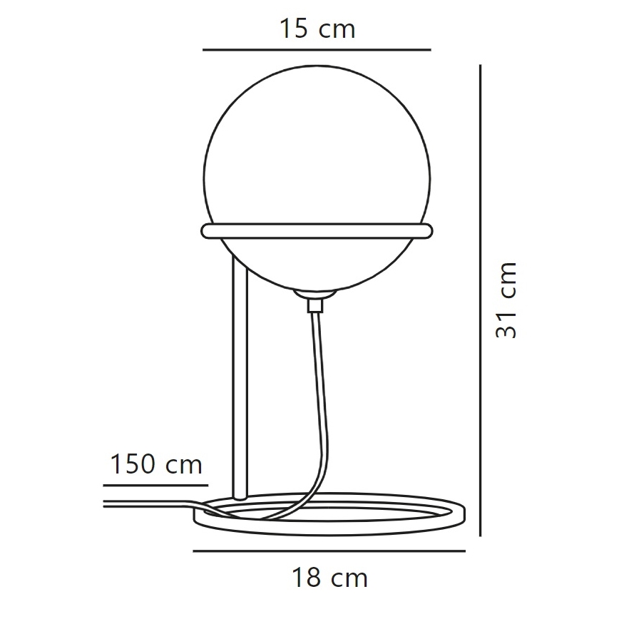 Nordlux - Настолна лампа WILSON 1xG9/5W/230V черен