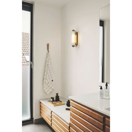 Nordlux - Осветително тяло за огледало за баня NIMAL 2xE14/25W/230V IP44 месинг