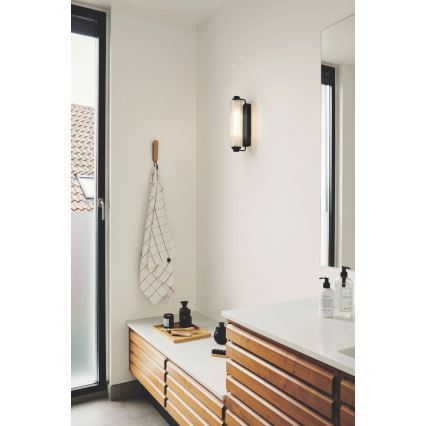 Nordlux - Осветление за огледало NIMAL, 2xE14/25W/230V, IP44, черно