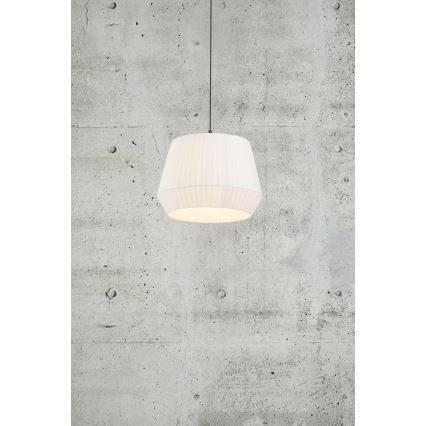 Nordlux - Пендант на кабел DICTE 1xE27/60W/230V Ø40 см, бял