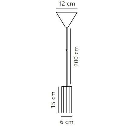 Nordlux - Пендел ALANIS 1xGU10/15W/230V