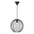 Nordlux - Пендел BERONI на кабел 1xE27/60W/230V черен Ø 35 см