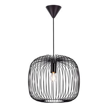 Nordlux - Пендел BERONI с кабел 1xE27/60W/230V, черен, Ø 40 см