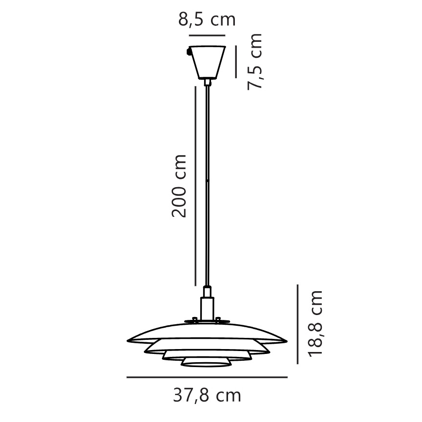 Nordlux - Пендел BRETAGNE 1xG9/25W/230V бял