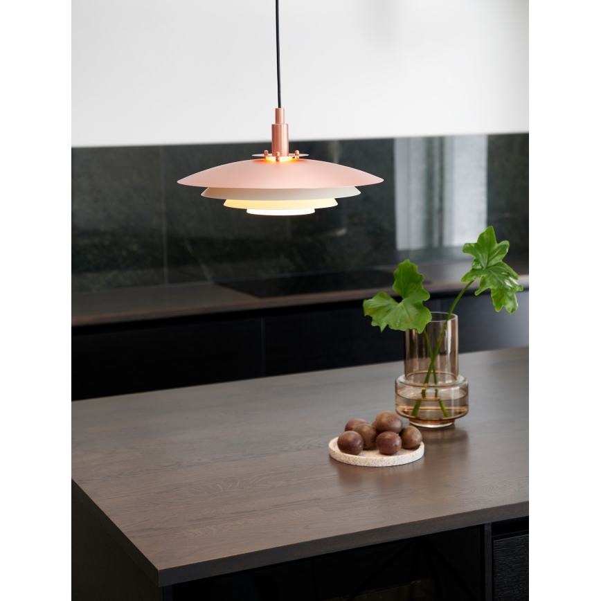 Nordlux - Пендел BRETAGNE 1xG9/25W/230V Розовозлатист