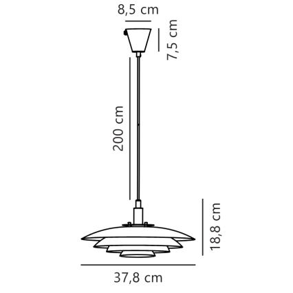 Nordlux - Пендел BRETAGNE 1xG9/25W/230V Розовозлатист