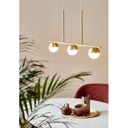 Nordlux - Пендел CONTINA 3xG9/5W/230V месинг