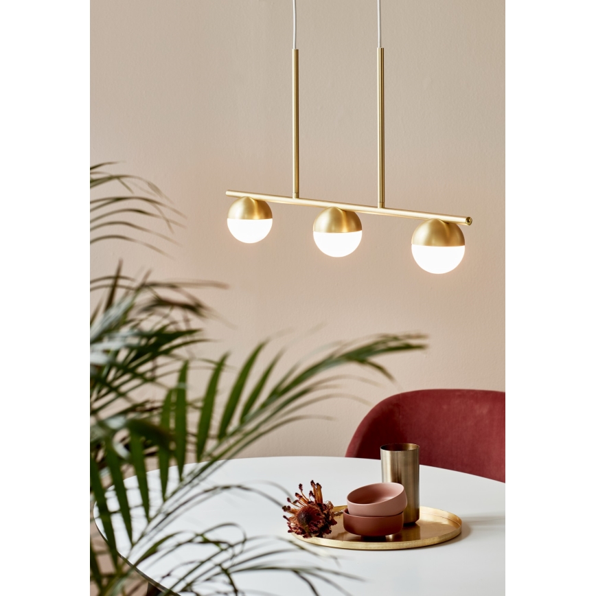 Nordlux - Пендел CONTINA 3xG9/5W/230V месинг