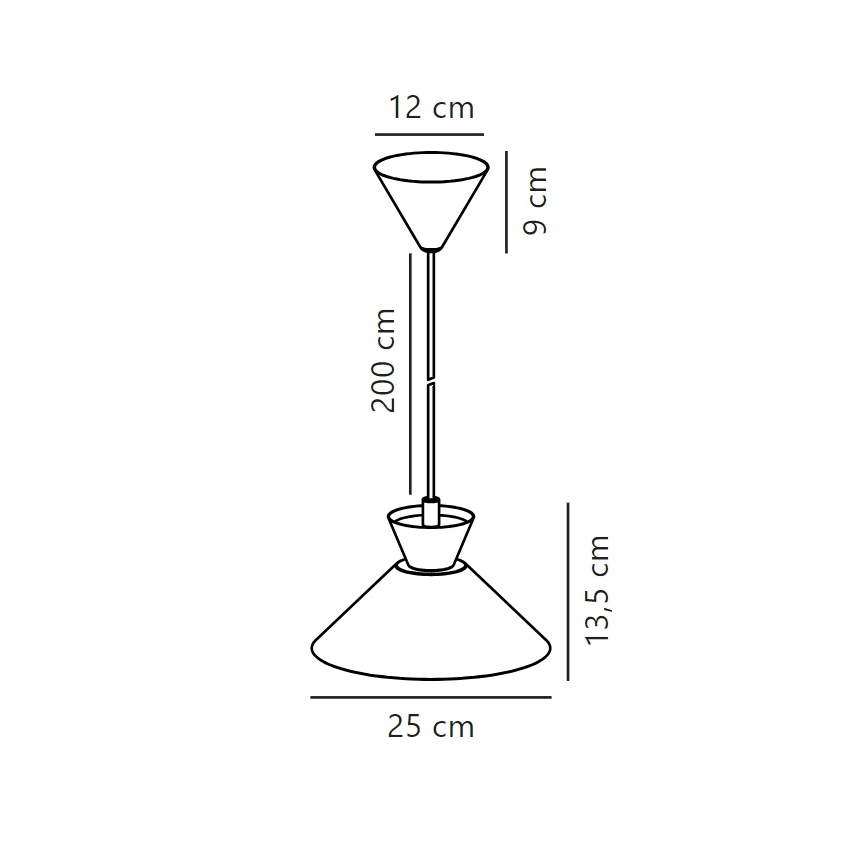 Nordlux - Пендел DIAL 1xE27/40W/230V Ø 25 см сив