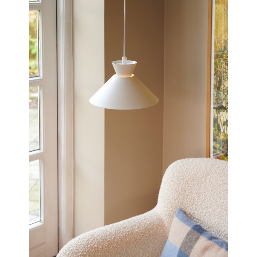 Nordlux - Пендел DIAL 1xE27/40W/230V Ø 25 см бял