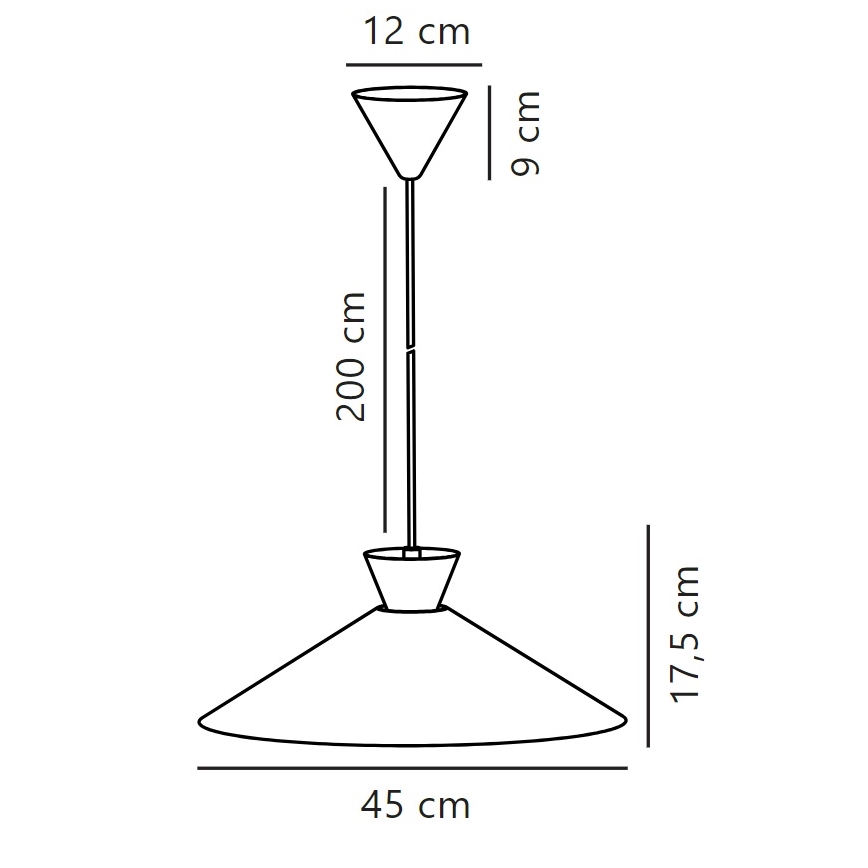 Nordlux - Пендел DIAL 1xE27/40W/230V Ø 45 см бял