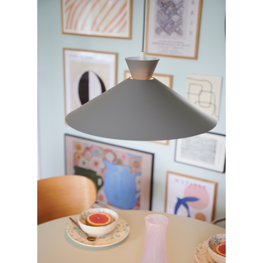 Nordlux - Пендел DIAL 1xE27/40W/230V Ø 45 см сив