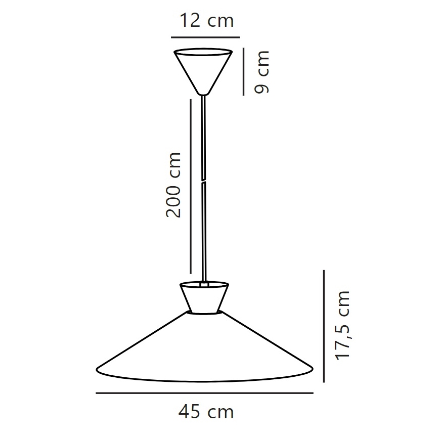 Nordlux - Пендел DIAL 1xE27/40W/230V Ø 45 см сив