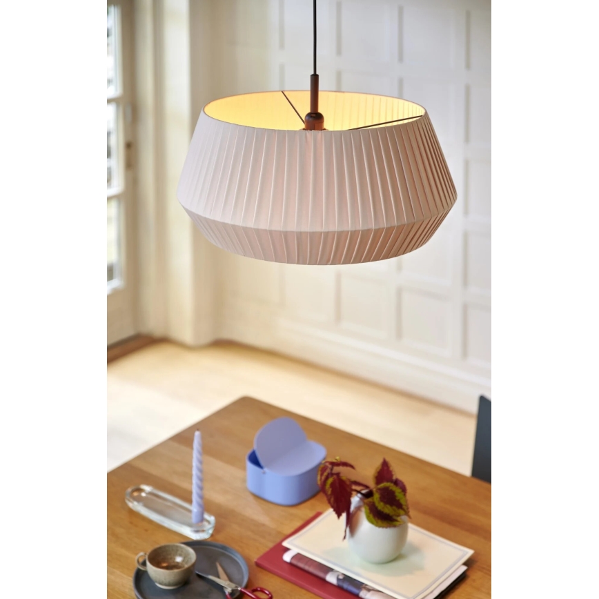 Nordlux - Пендел DICTE 1xE27/60W/230V Ø 53 см бежов
