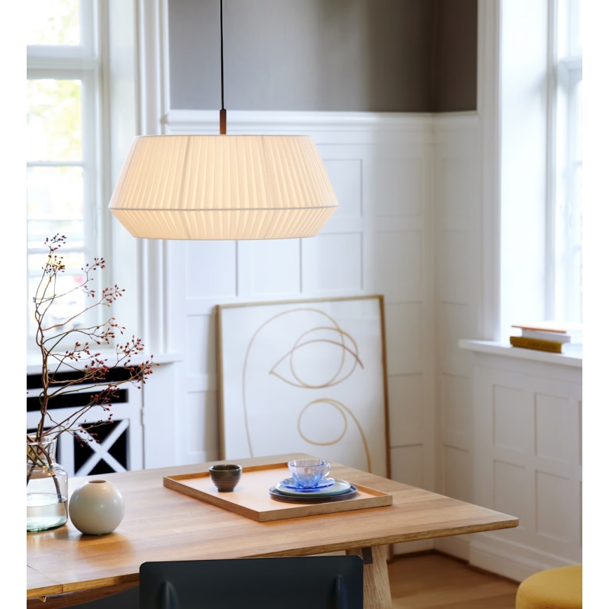 Nordlux - Пендел DICTE 1xE27/60W/230V Ø 53 см бял