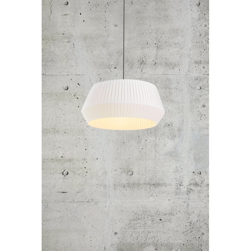 Nordlux - Пендел DICTE 1xE27/60W/230V Ø 53 см бял