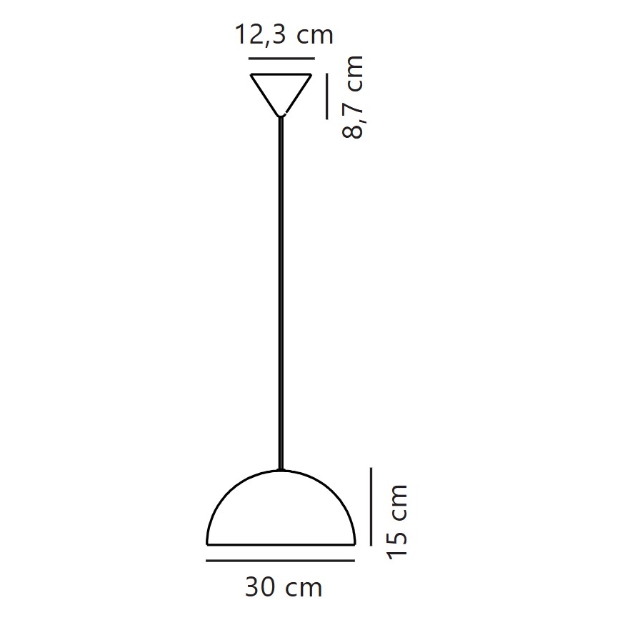 Nordlux - Пендел ELLEN 1xE27/40W/230V бял