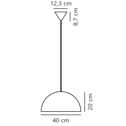 Nordlux - Пендел ELLEN 1xE27/40W/230V