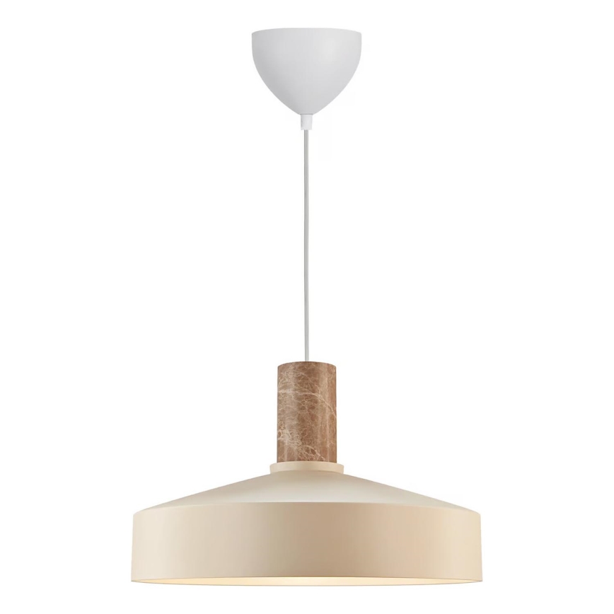Nordlux - Пендел ELVAS 1xE27/60W/230V Ø 37,5 см бежов