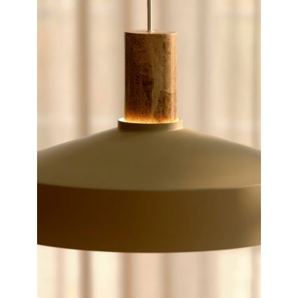 Nordlux - Пендел ELVAS 1xE27/60W/230V Ø 37,5 см бежов
