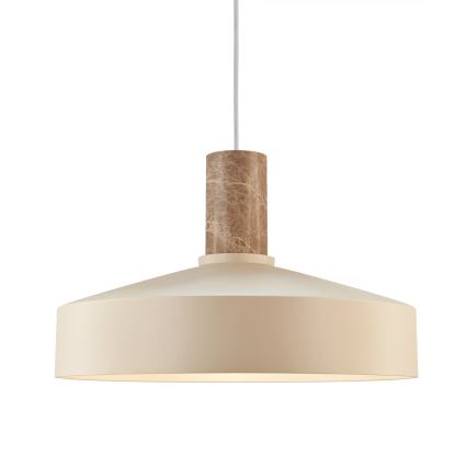 Nordlux - Пендел ELVAS 1xE27/60W/230V Ø 37,5 см бежов