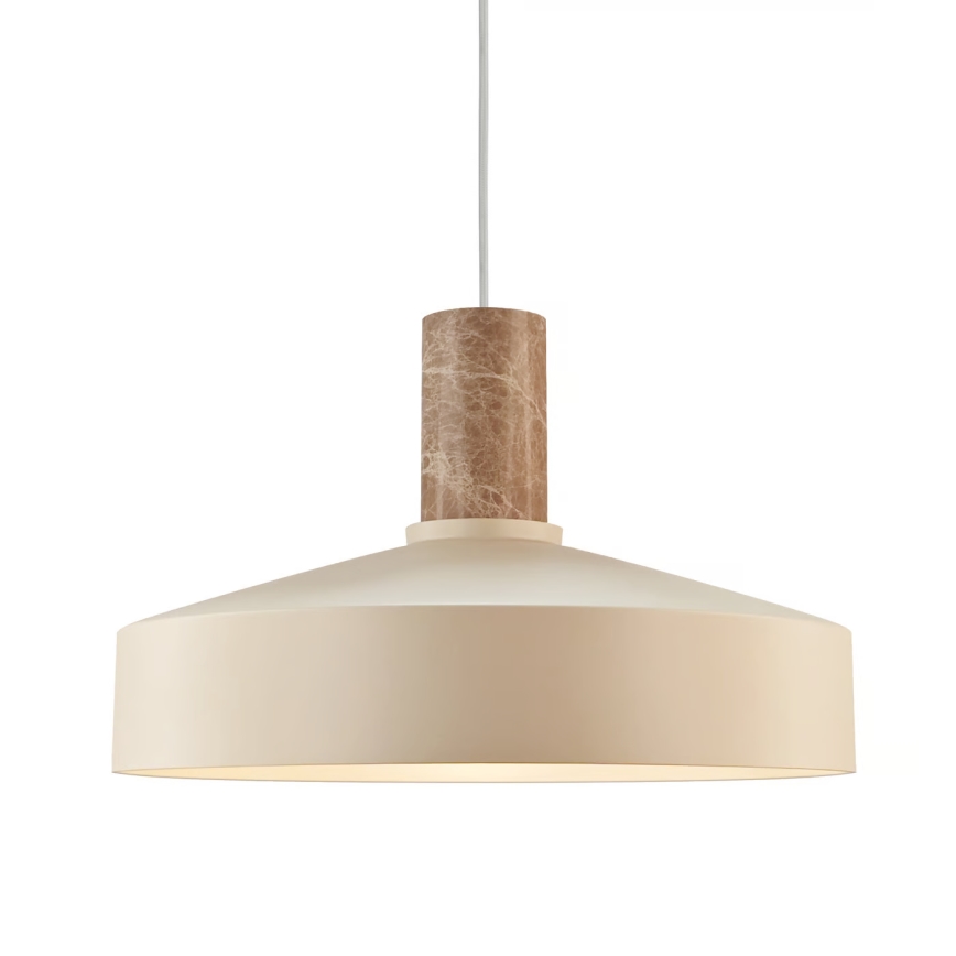 Nordlux - Пендел ELVAS 1xE27/60W/230V Ø 37,5 см бежов