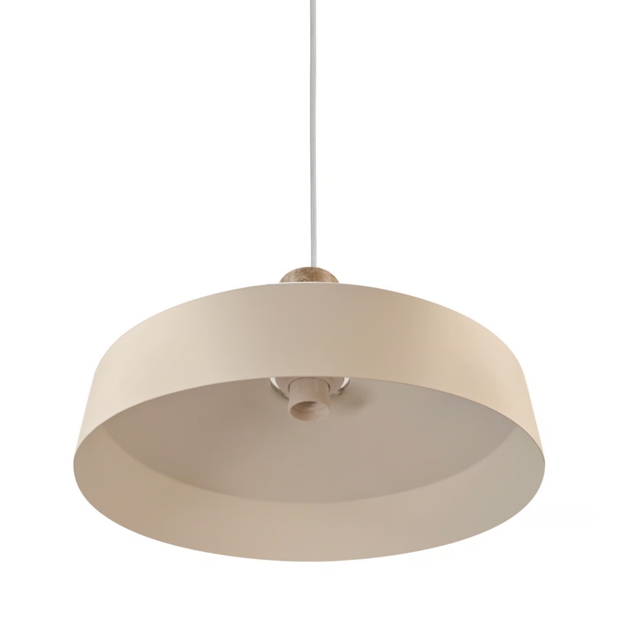 Nordlux - Пендел ELVAS 1xE27/60W/230V Ø 37,5 см бежов