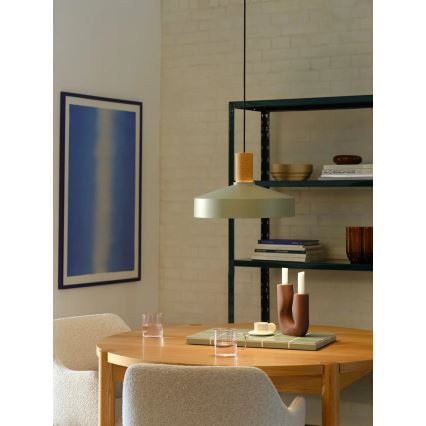 Nordlux - Пендел ELVAS 1xE27/60W/230V Ø 37,5 см зелен