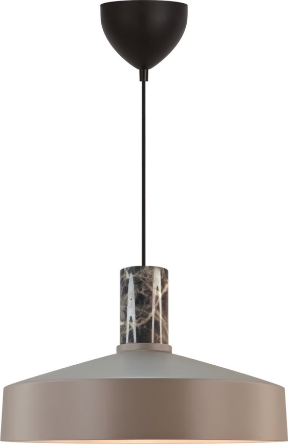 Nordlux - Пендел ELVAS 1xE27/60W/230V Ø 37,5 см кафяв