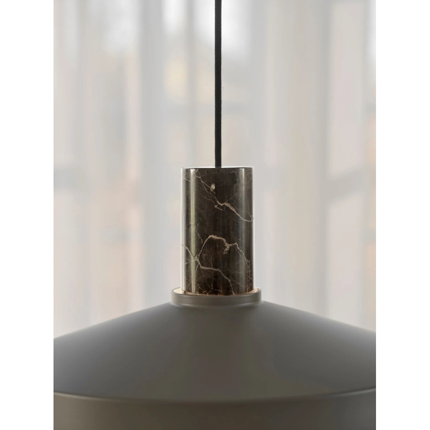Nordlux - Пендел ELVAS 1xE27/60W/230V Ø 37,5 см кафяв