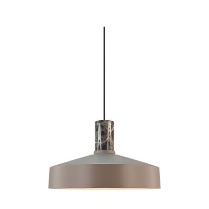 Nordlux - Пендел ELVAS 1xE27/60W/230V Ø 37,5 см кафяв